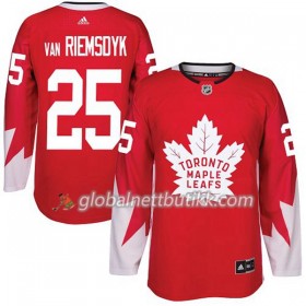 Toronto Maple Leafs Hockeydrakt James Van Riemsdyk 25 2017-2018 Rød Alternate Adidas Authentic - Herre